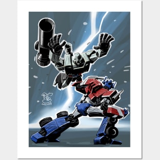 Prime vs Megatron Posters and Art